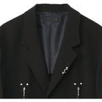 Men's Double Zip Punk Stud Blazer