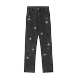 XINGX Printed Straight Jeans For Men