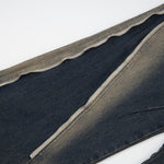 Fashion Inkjet Zipper Jeans For Men