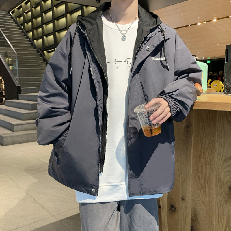 Men's Loose And Versatile Fake Two Coats