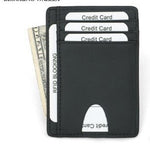 Wallets Black Business Card Holder For Men Simple Purse Bag