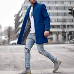 Men's trench coat long autumn and winter coats