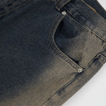 Fashion Inkjet Zipper Jeans For Men