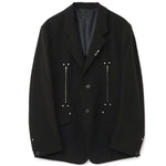 Men's Double Zip Punk Stud Blazer