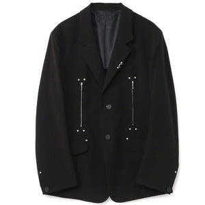 Men's Double Zip Punk Stud Blazer