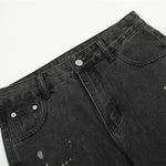 XINGX Printed Straight Jeans For Men