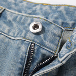 Fashionable White Straight Jeans For Men